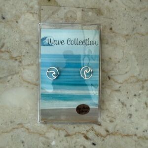 Sterling Silver Wave Earrings